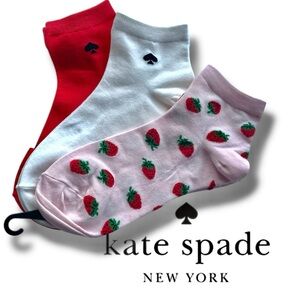 3 Pack Kate Spade Socks Quarter Size 4-10